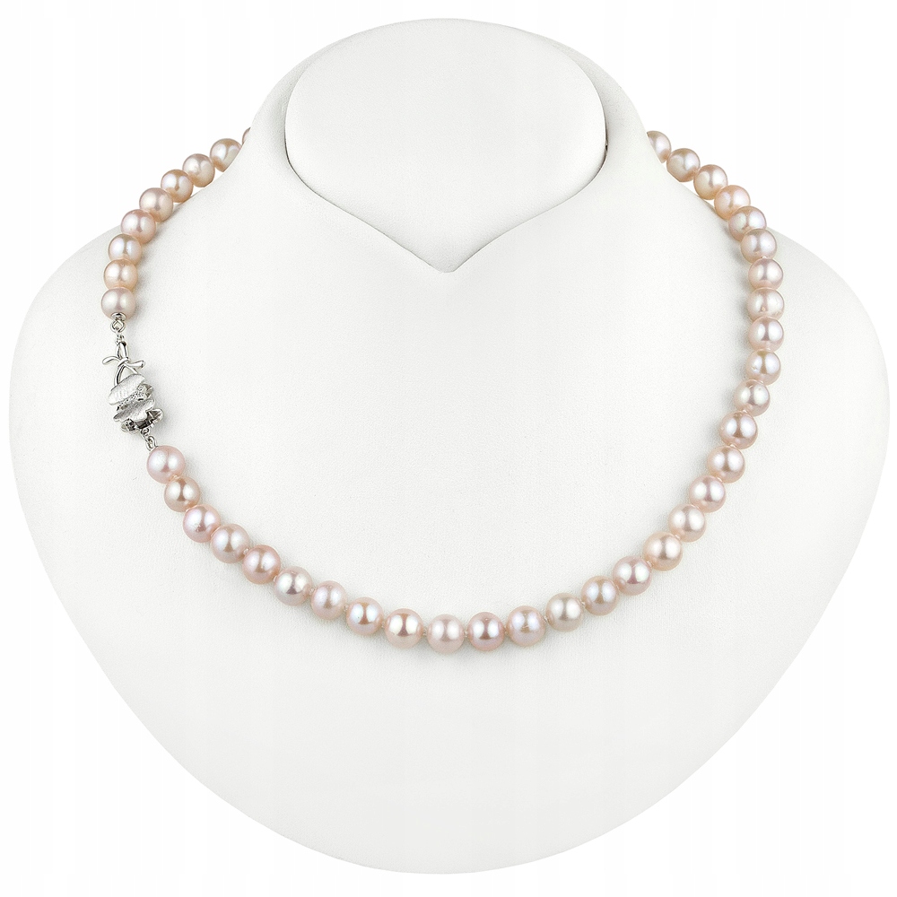 Náhrdelník Z Pastelových Sladkovodních Perel S Motýlkovým Zapínáním