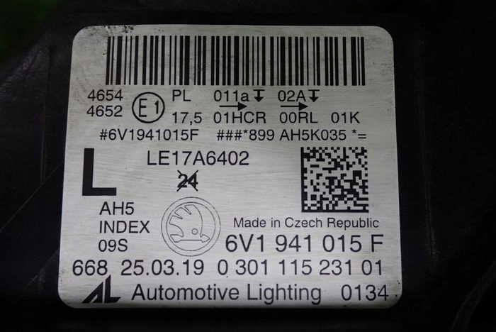 SKODA FABIA III FULL LED LIFT 18- reflektor left light left