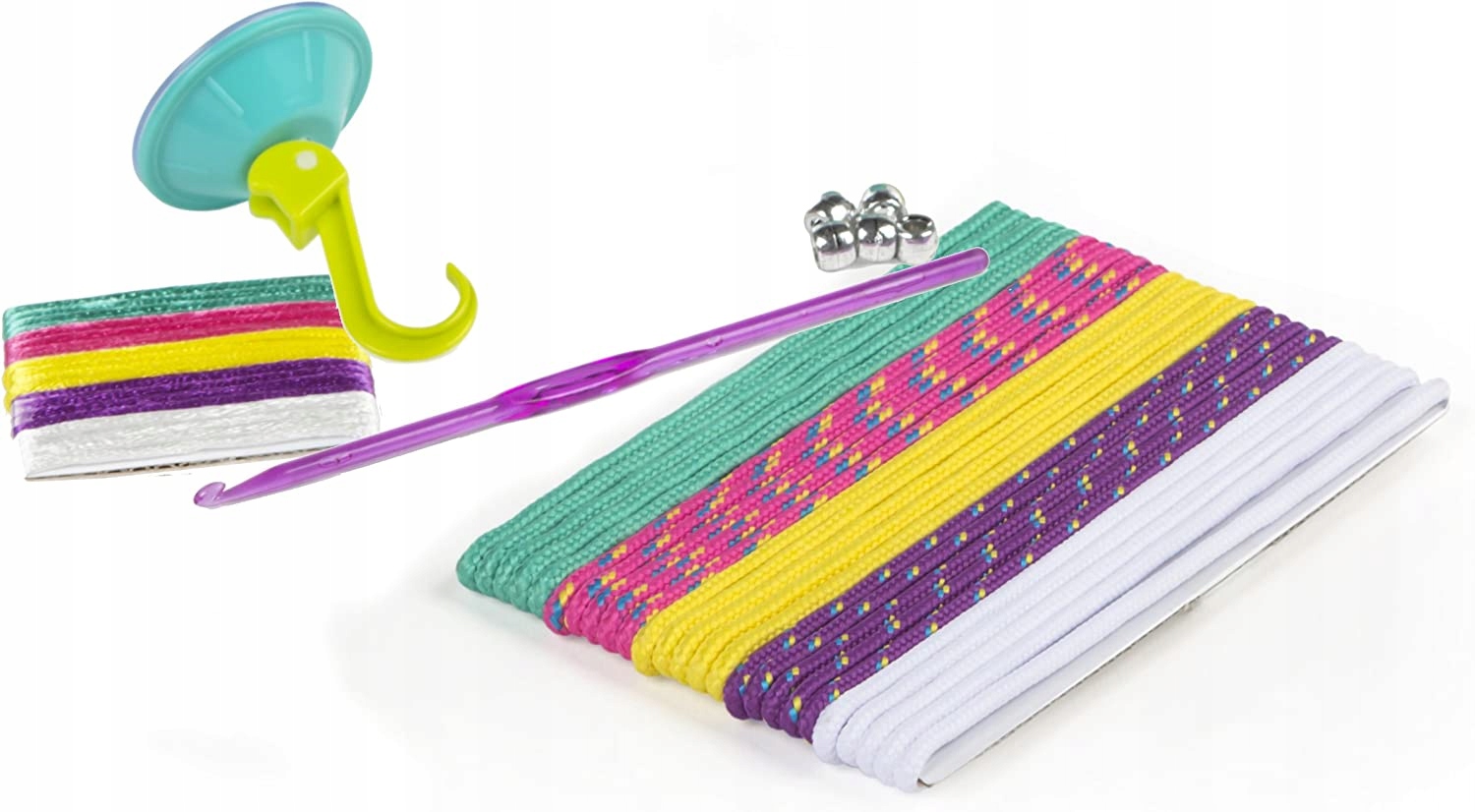 ZESTAW do robienia zaplatania bransoletek SZNURKI Wiek dziecka 6 lat +