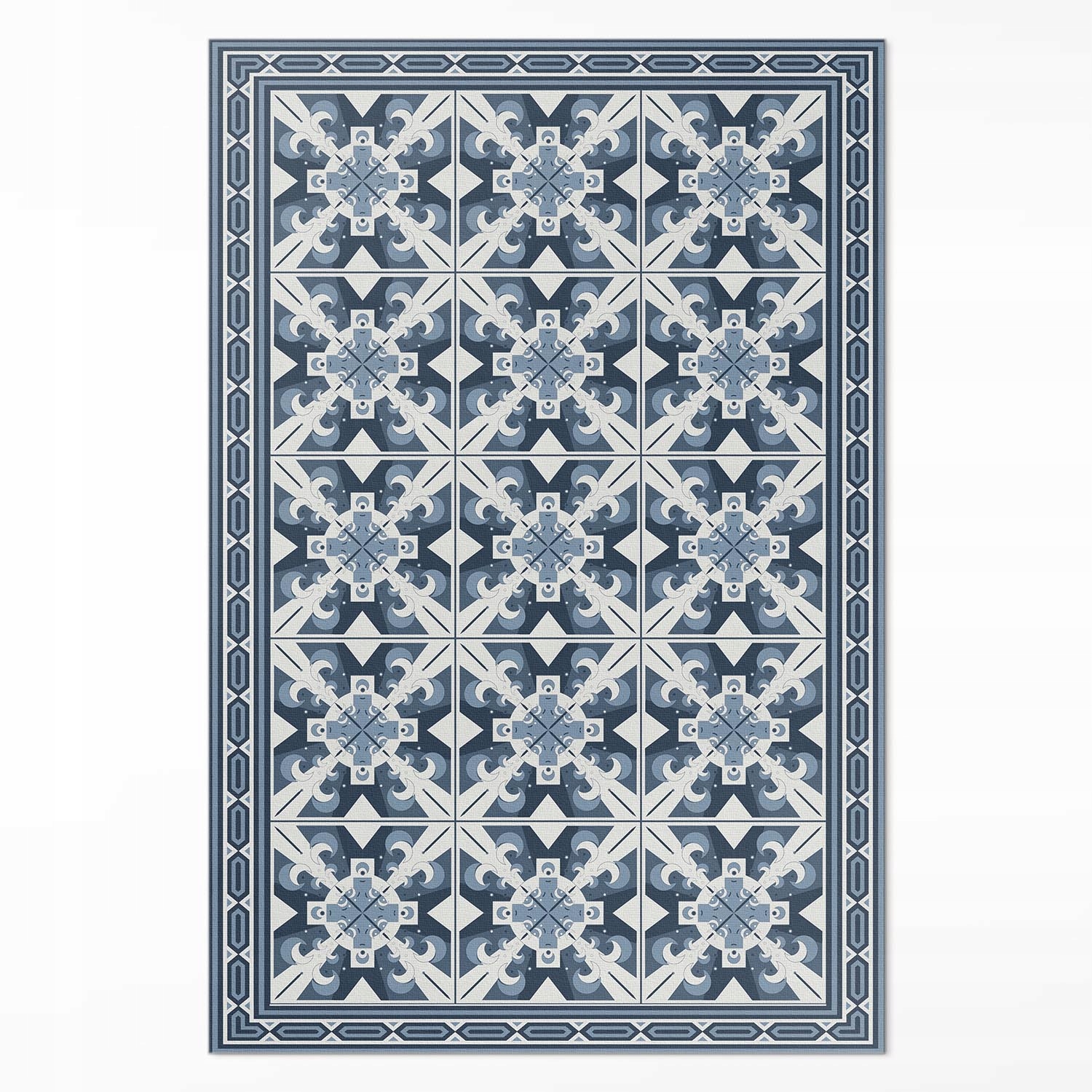 Koberec Vinyl Do Obývačky Geometrické dekoratívne kosoštvorcové dlaždice XXL 150 x 225 cm