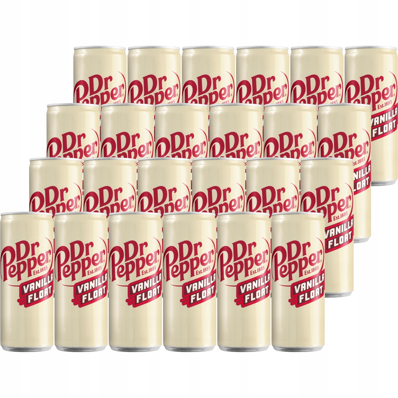 Levně Dr. Pepper Vanilla Float Nápoj s vanilkovou příchutí 330 ml x 24 kusů