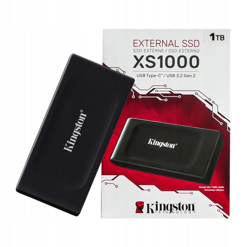 Kingston Dysk zewnętrzny Usb Ssd XS1000 1TB 1050/1000 MB/s Usb 3.2