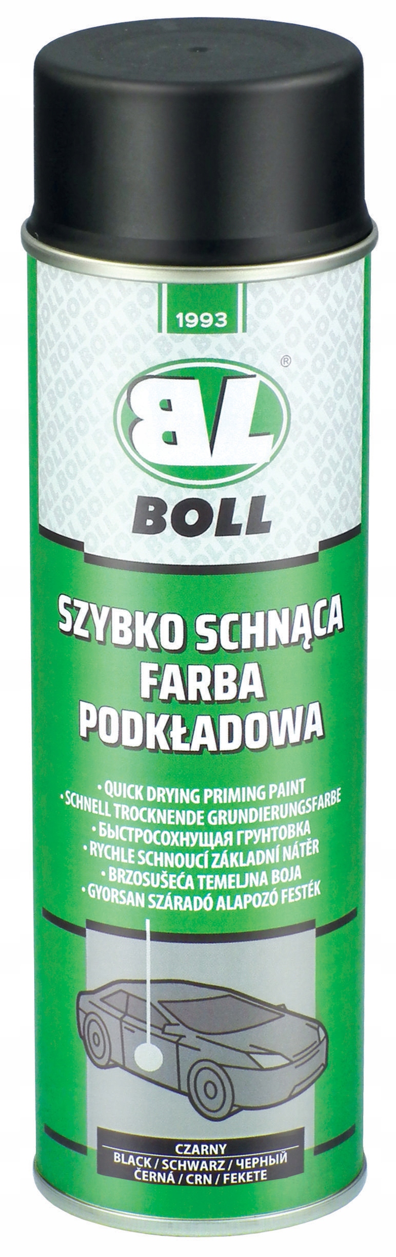

Boll Szybko Schnąca Farba Podkładowa 500ml Czarna