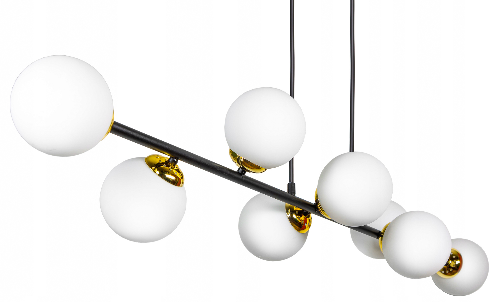 

Lampa Wisząca Sufitowa Żyrandol Szklane Kule Led