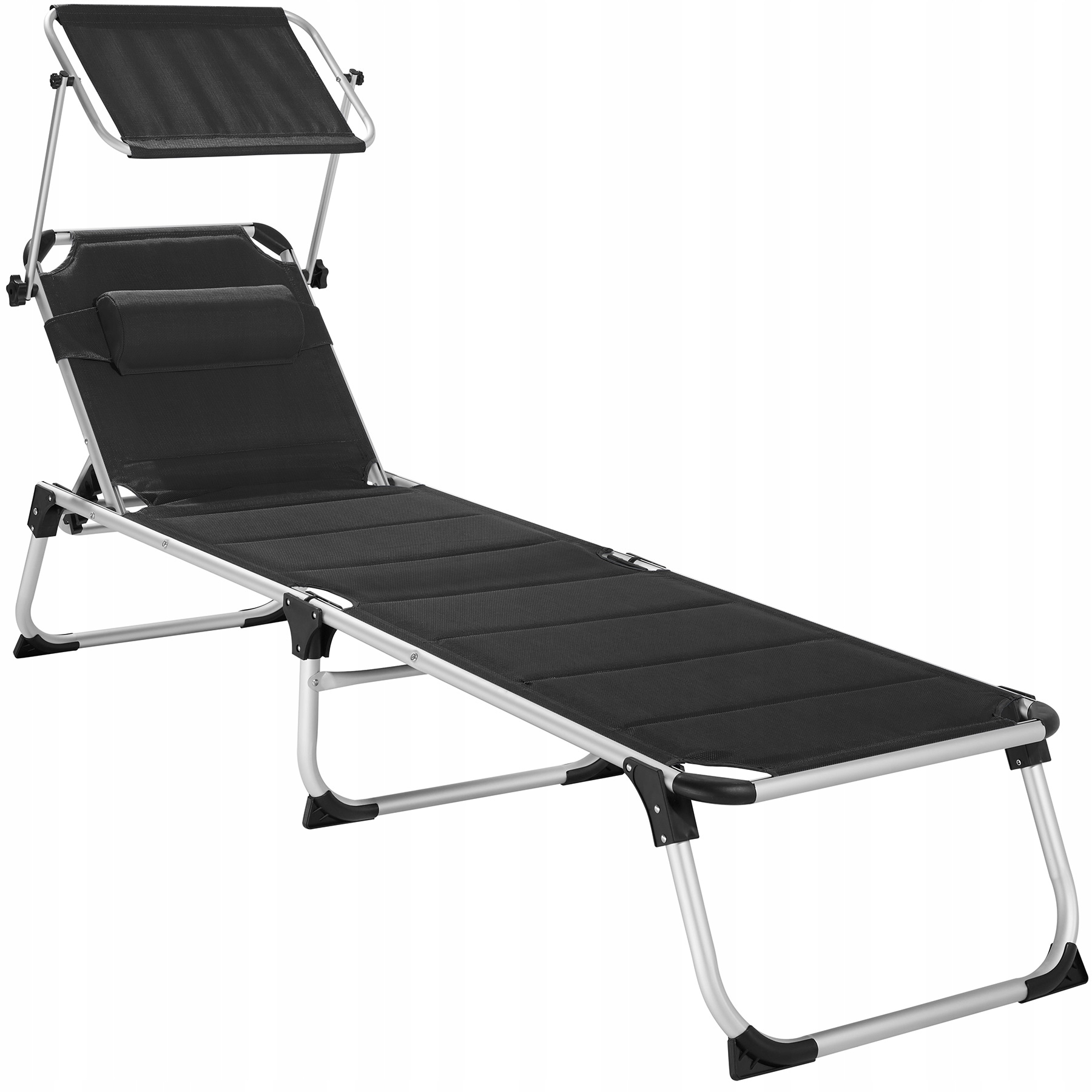 

Leżak plażowy Lorella czarny 403645