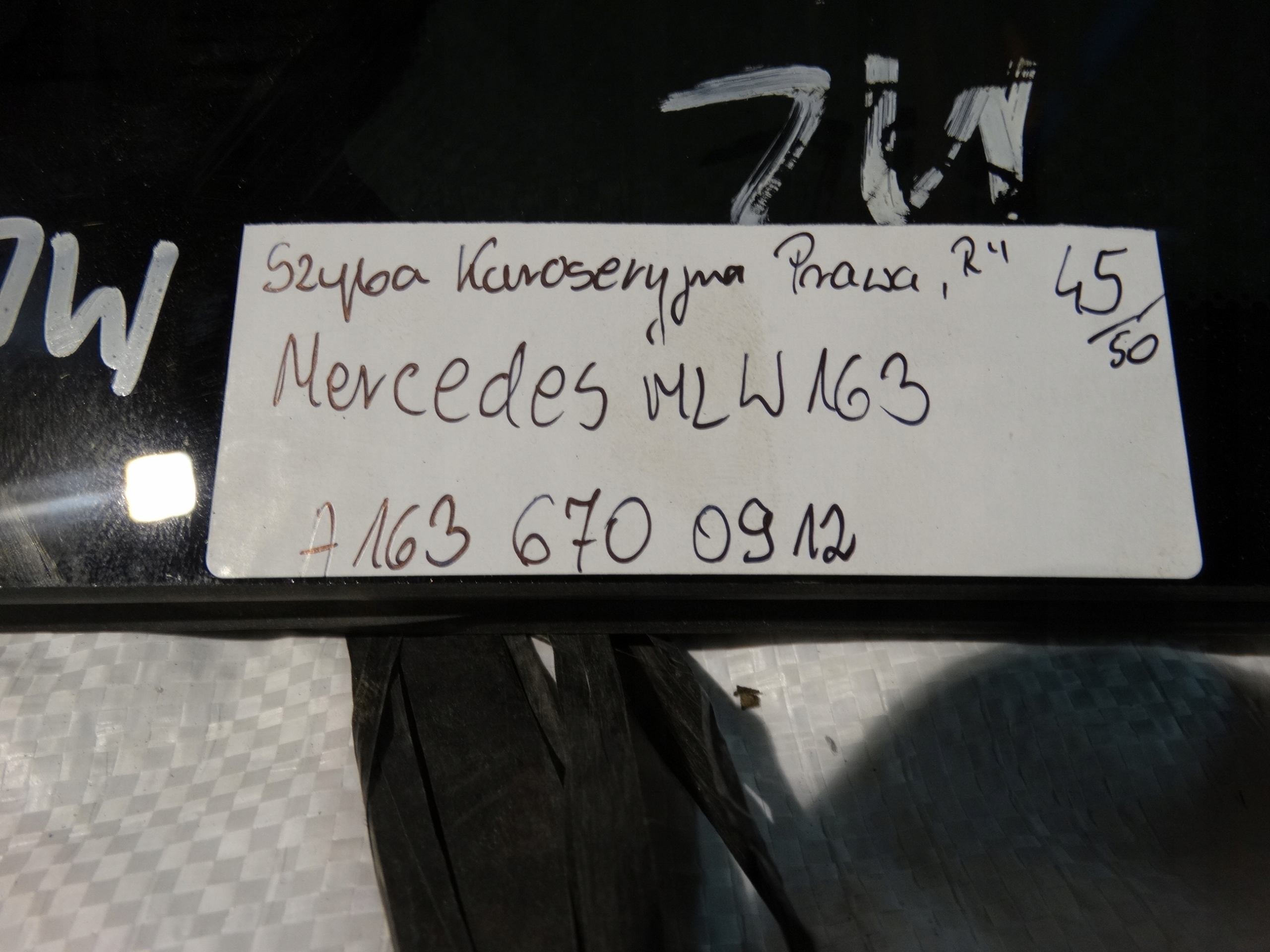 window bodywork right MERCEDES ML W163 1