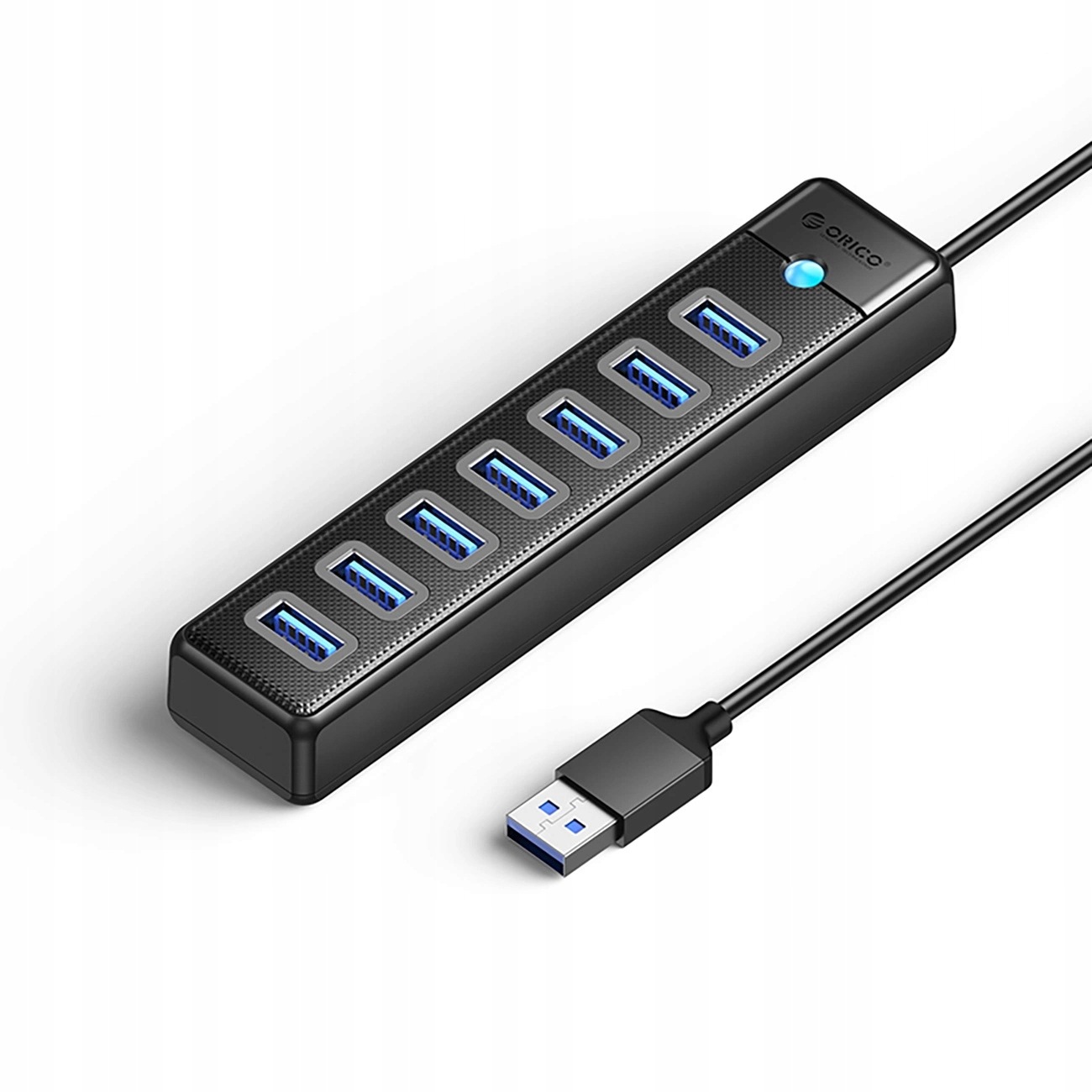 Hub Orico PW7U-U3 7X Usb-a 3.0 Usb-c 5V/3A 1M Černá Kvalita