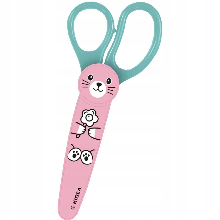 KIDEA NOŻYCZKI W ETUI RÓŻOWY KRÓLIK 0563