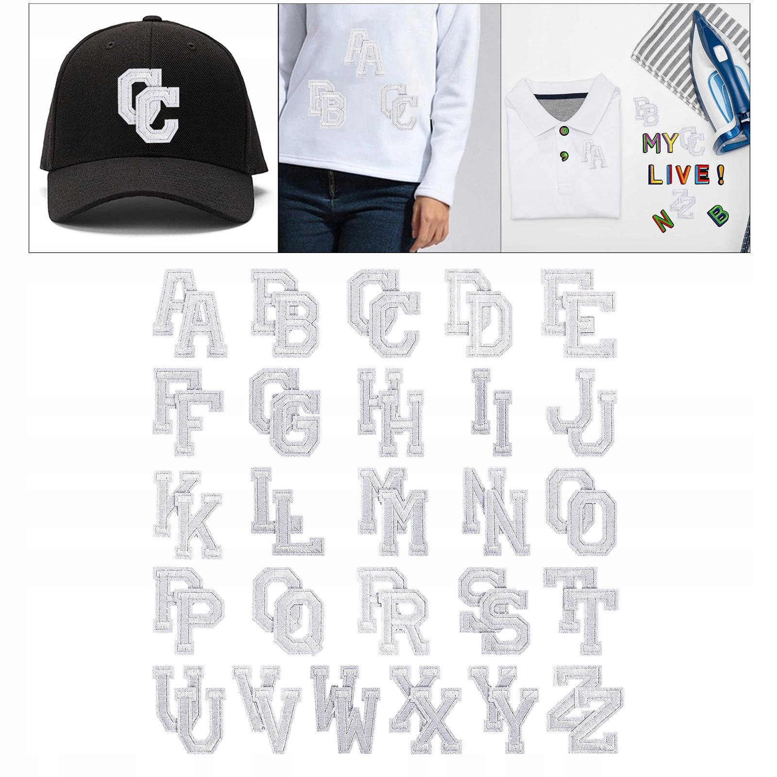 Alphabet patches Sew on letters Sewing app Płeć uniseks