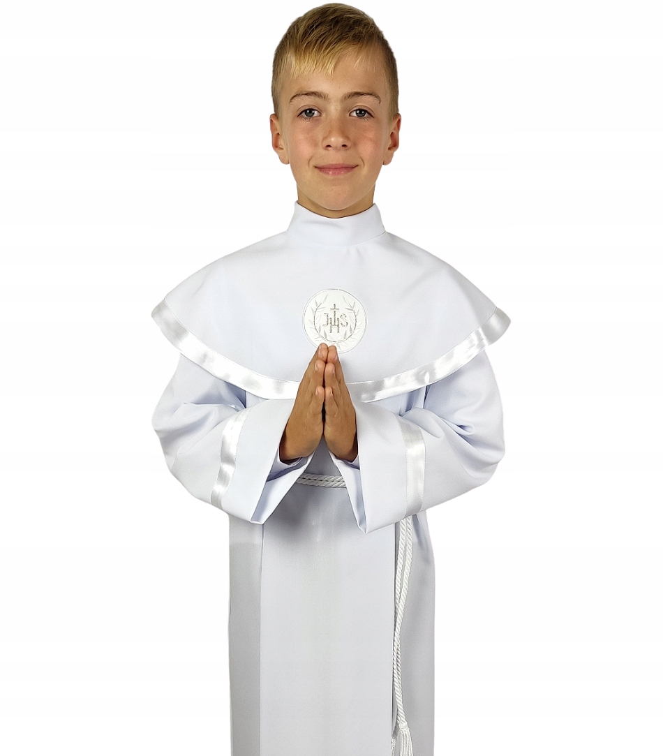 ALBA KOMUNIJNA - UNISEX DLA CHŁOPCA I DZIEWCZYNKI - SZYTA NA MIARĘ