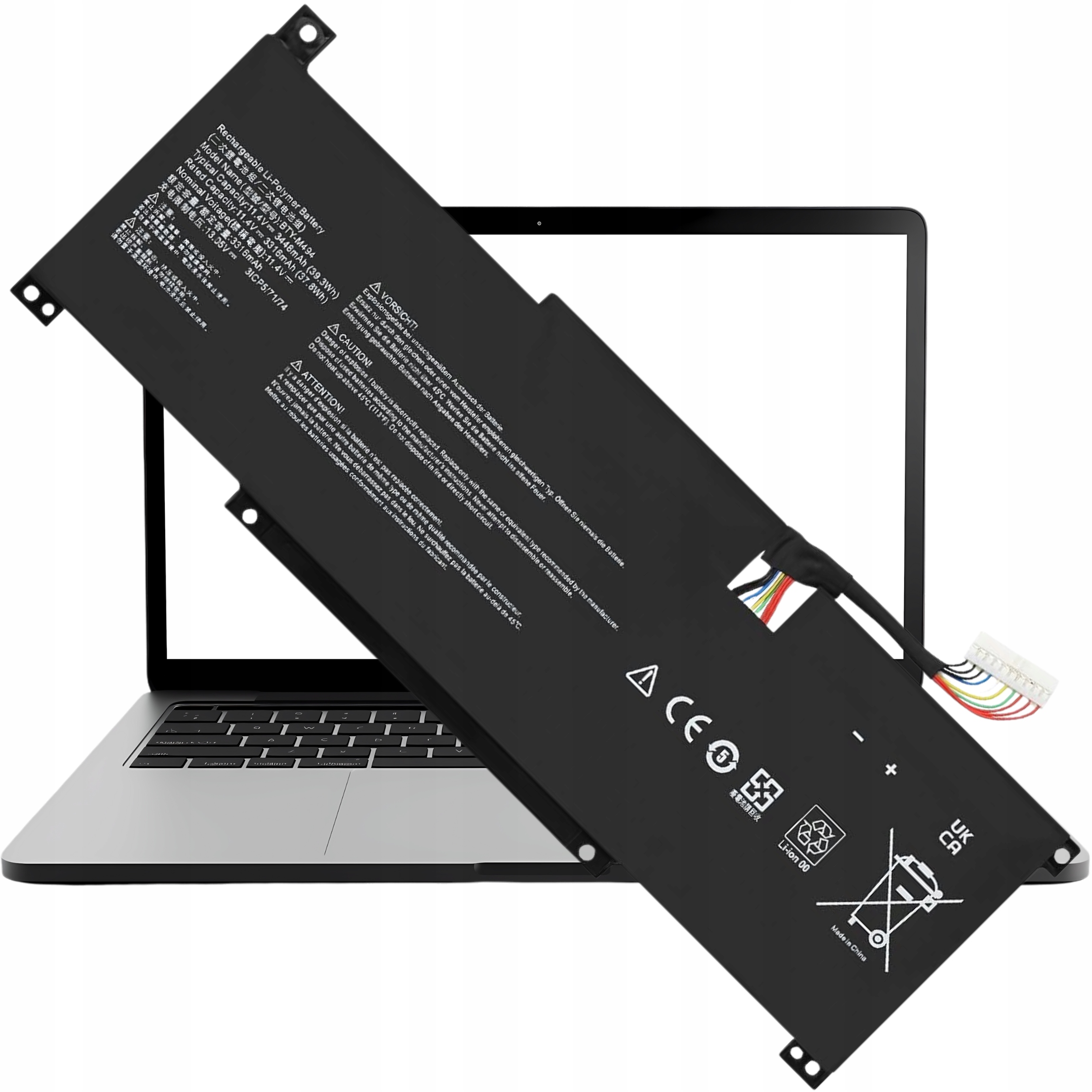 Bateria zamiennik do Msi BTY-M494 BTY-M495 MS-14D MS-1551 MS-1562