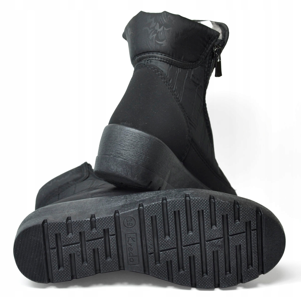 Śniegowce damskie KREDO 1771 BLACK, r. 40 Długość wkładki 26 cm