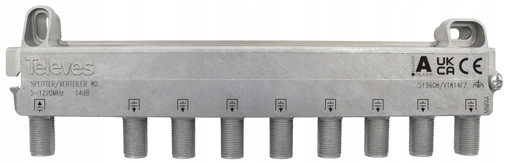 Rozgałęźnik 1/ 8 Splitter Rozdzielacz Telewizji DVB-T2 i Kablówki Dvb-c 1x8