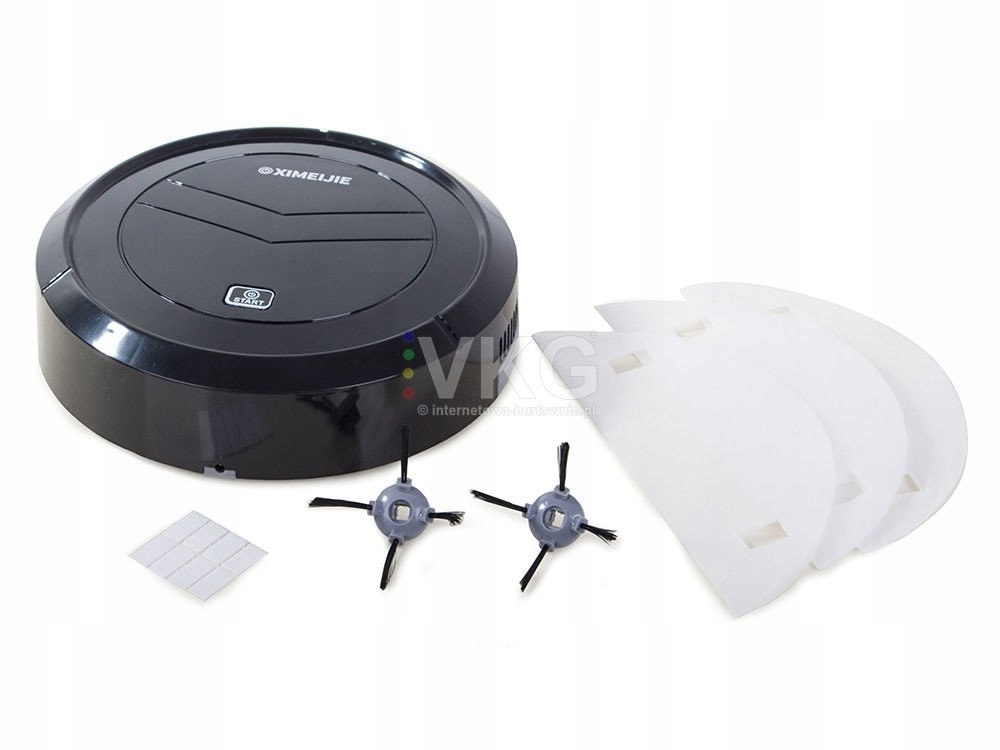 Odkurzacz samojezdny 23cm robot sprzatający końcówki Model rozz