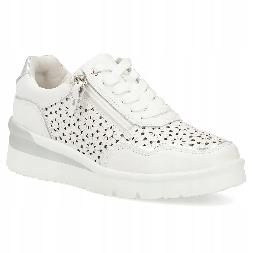 Skórzane sneakersy damskie Filippo buty na platformie r.37