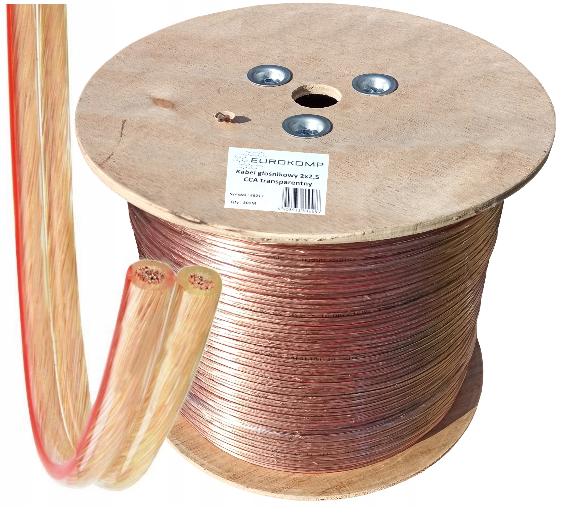 Profesionální Kabel Reproduktorový 2x2,5mm Cca Hq 300m.