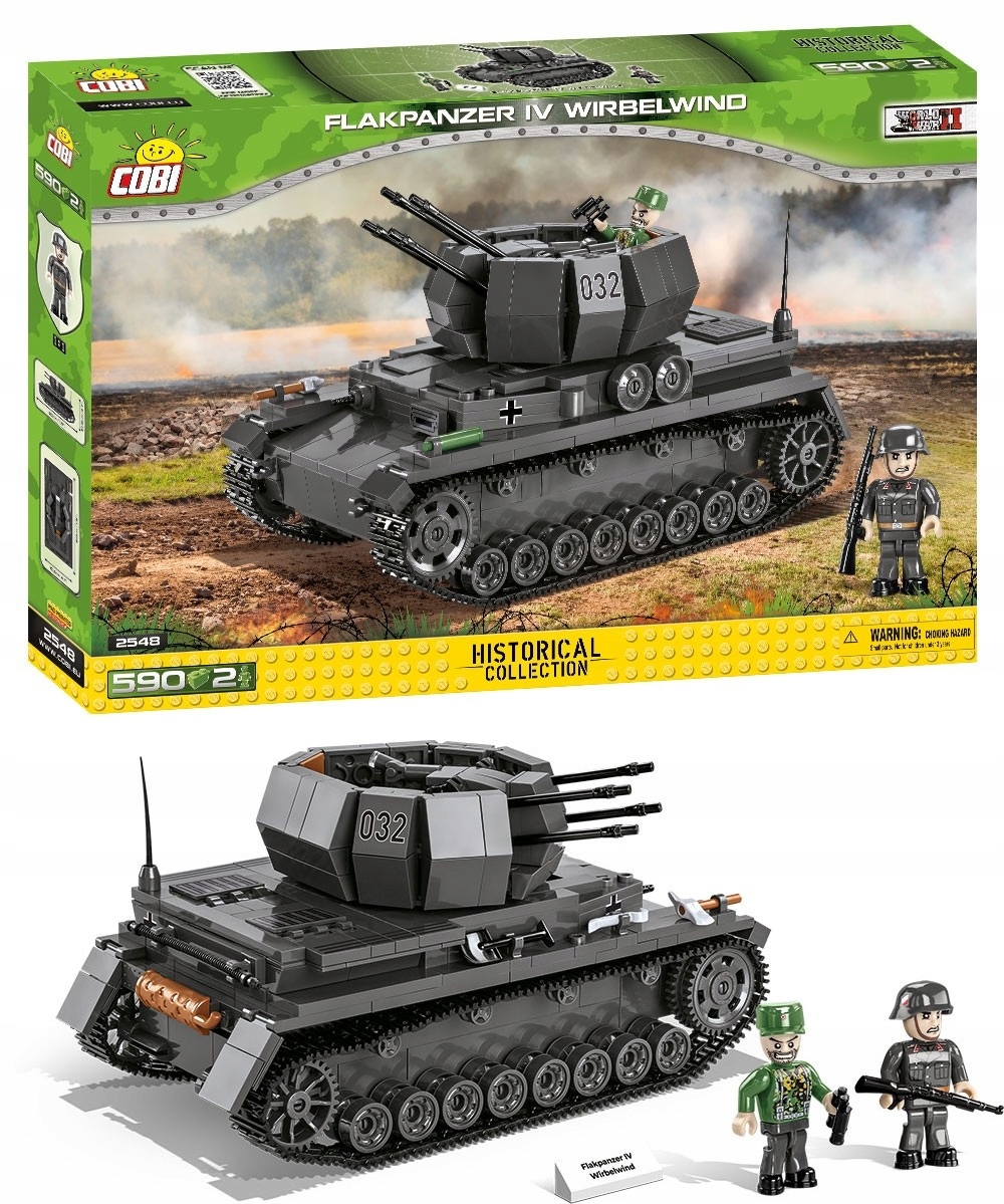 

Cobi 2548 Czołg Działo Armata Niemiecki Flakpanzer