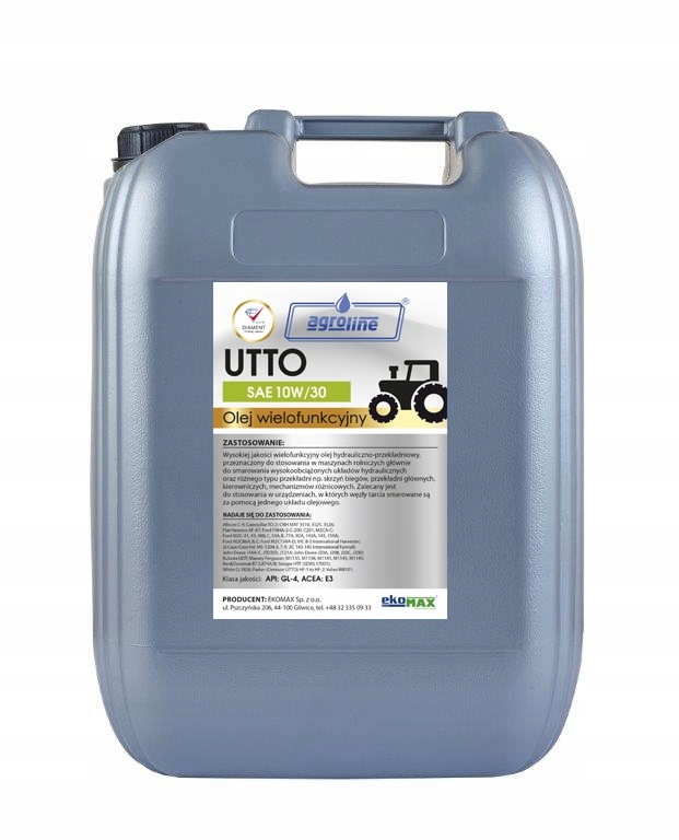 OLEJ WIELOFUNKCYJNY EKOMAX AGRI UTTO 10W30 200L