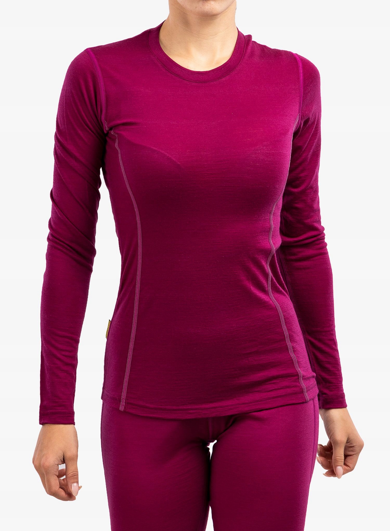 Dámská termo Mikina Sensor Merino Active Tee L/s fialová XL
