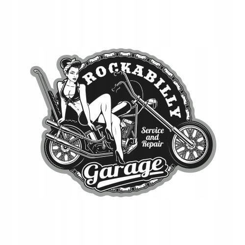 

Rockabilly Garage Pin Up - naklejka