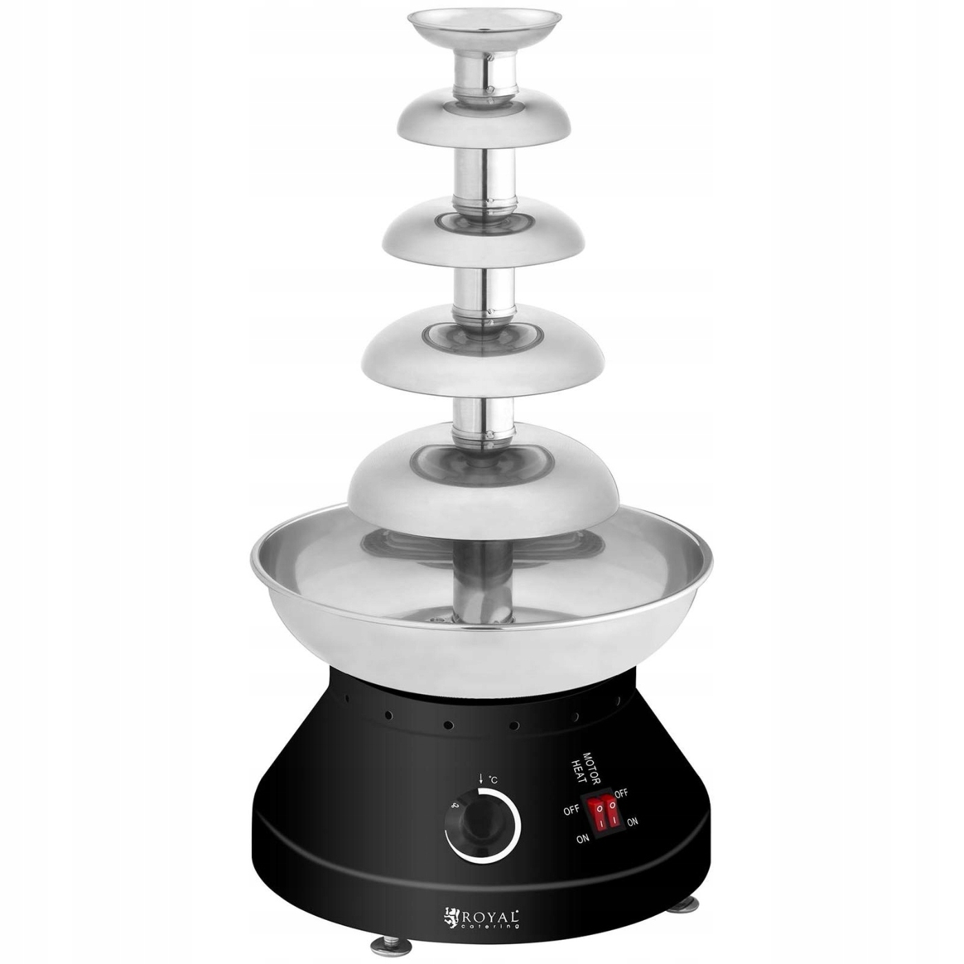 Fontanna czekoladowa 4 l. ROYAL CATERING RCCF-210 Kolor dominujący czarny