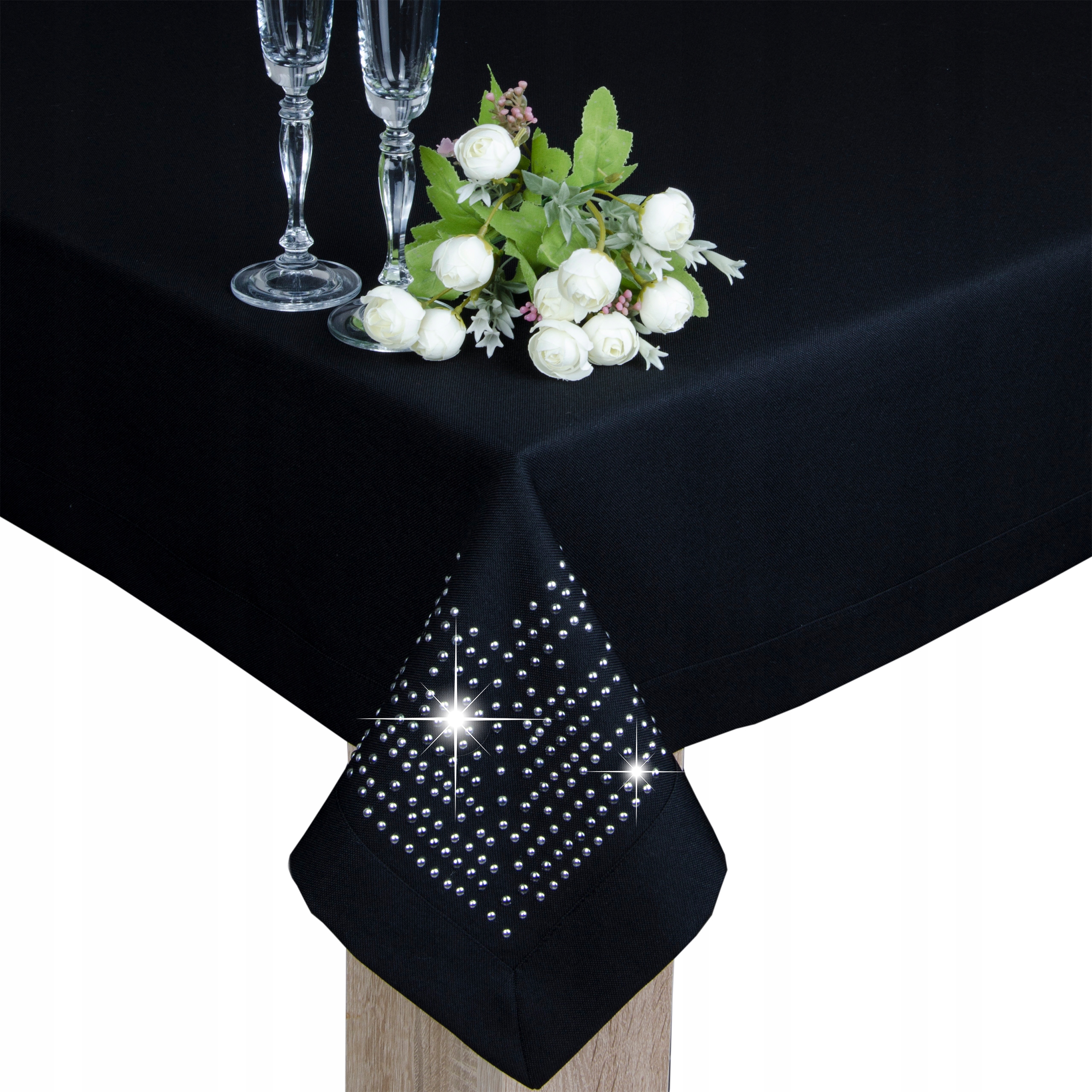 

obrus Panama Decor dżety 200x140 czarny