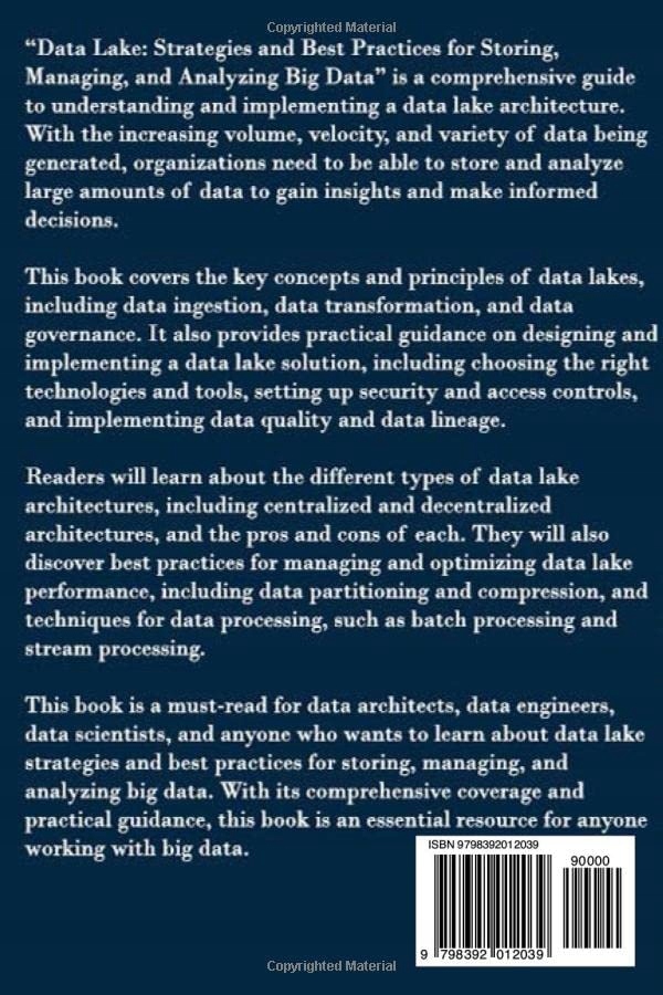 Murray, Brian Data Lake: Strategies and Best Practices for Storing, Managin Język publikacji angielski