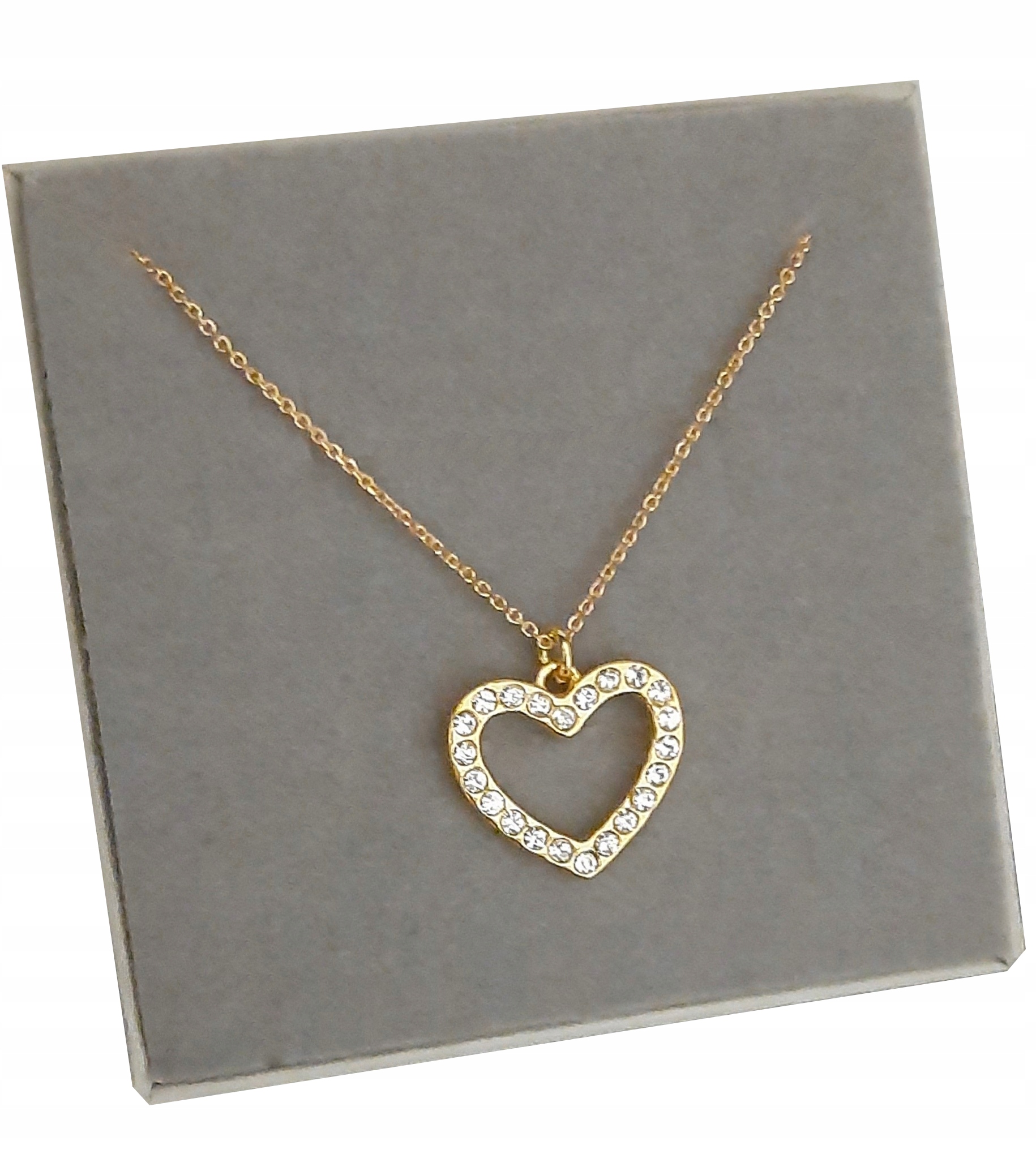 Naszyjnik Swarovski SERCE srebro 925 pozłacane