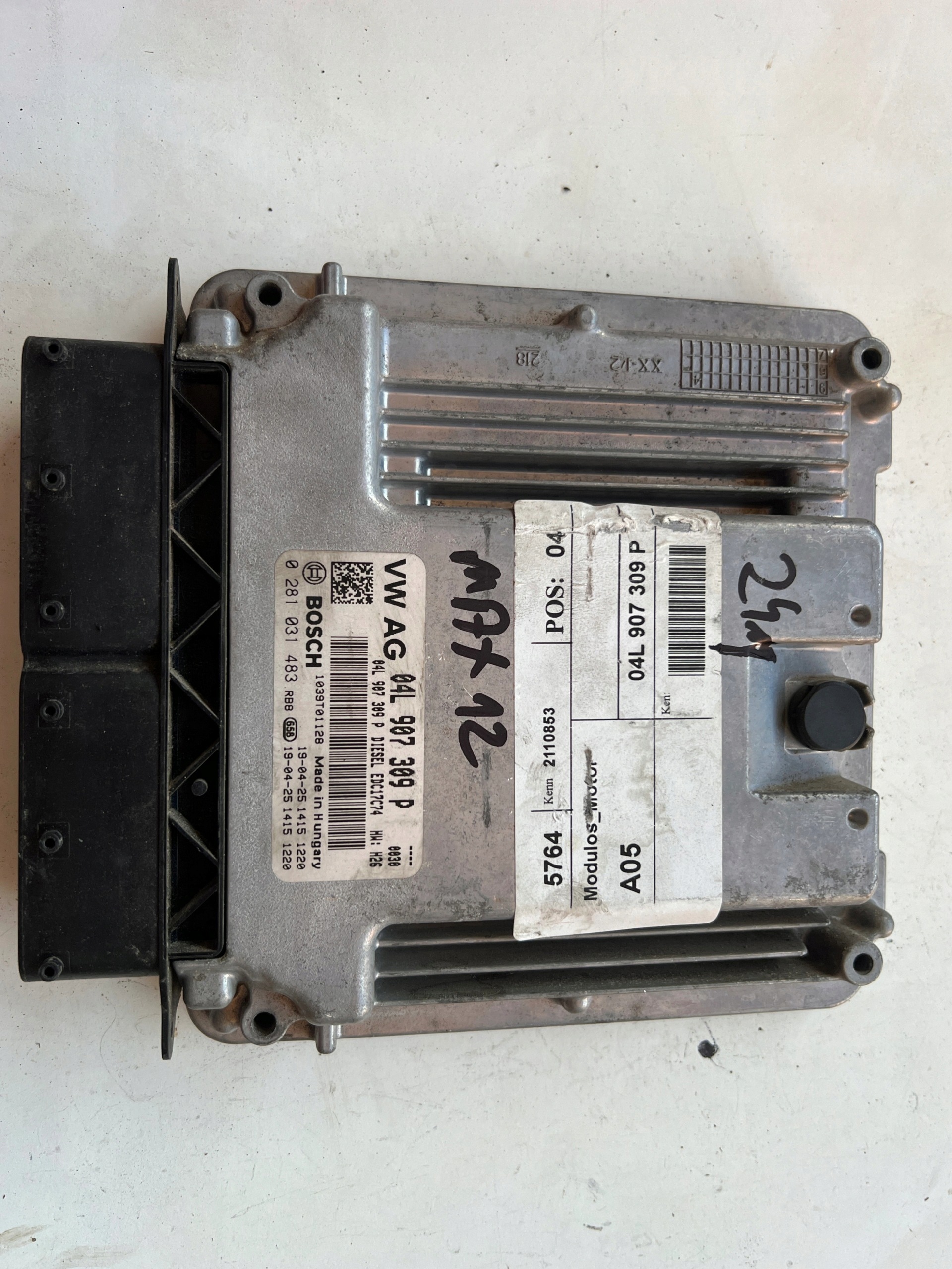 VW T-ROC DFGA 2.0 TDI 04L907309P 0281031483 EDC17C74 computer Originale