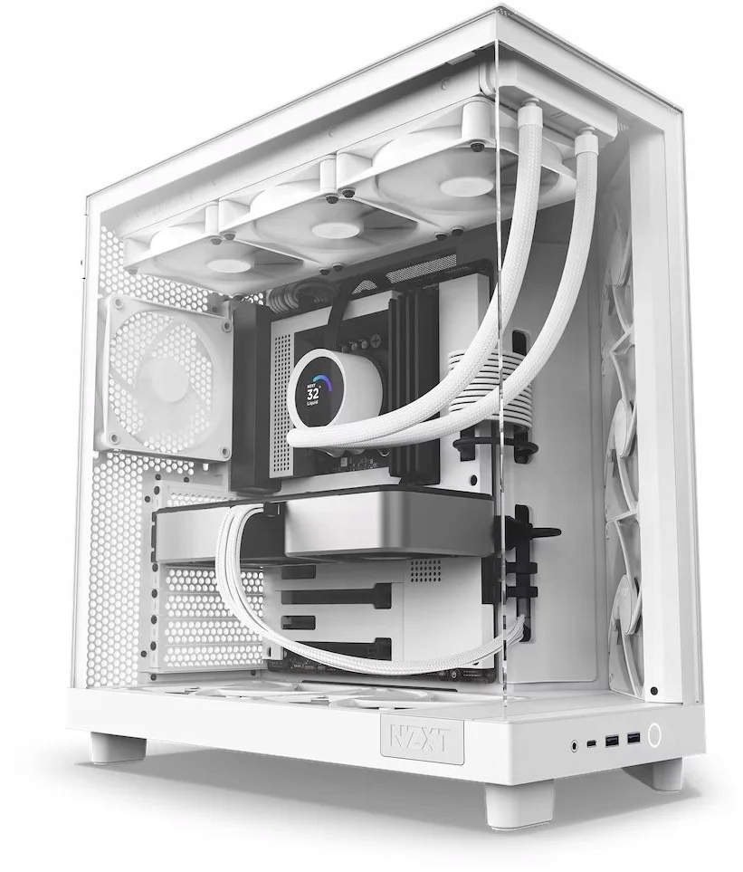 Obudowa do komputera NZXT H6 Flow okno Midi Tower ATX biała