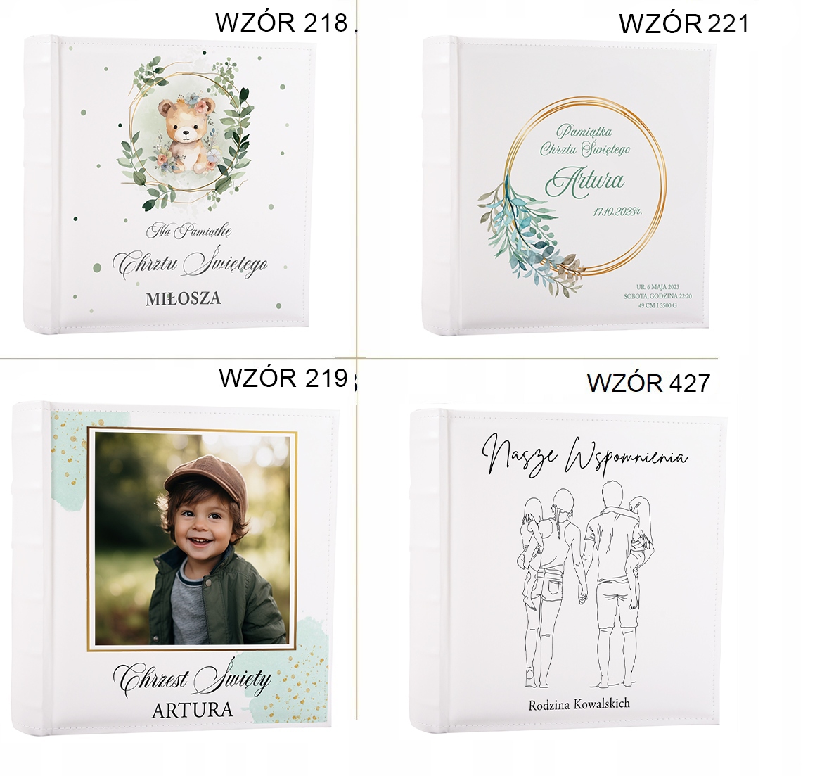 ALBUM NA ZDJĘCIA DZIECIĘCY DZIECKO NADRUK PERSONALIZOWANY Kod producenta KD46300/2WHITE