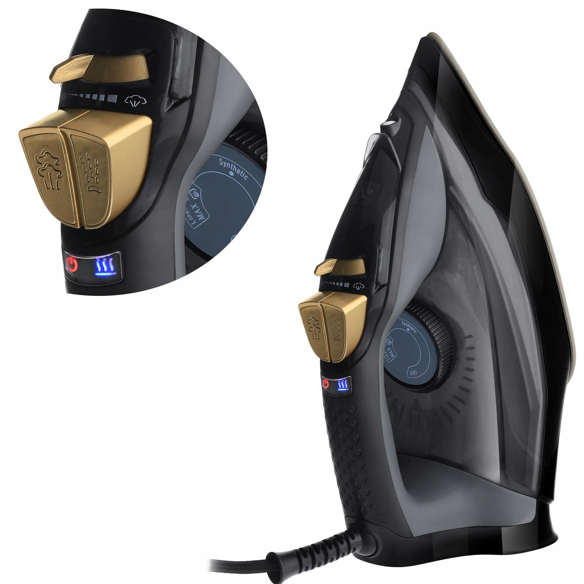 ŻELAZKO PAROWE 3000W STRAŻAK ANTI-CALC ANTI-DRIP Model AD 5038