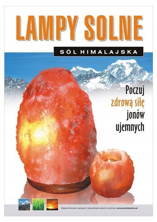 Lampa solna 3-4 kg z podstawą z białego marmuru Długość/wysokość 1 cm