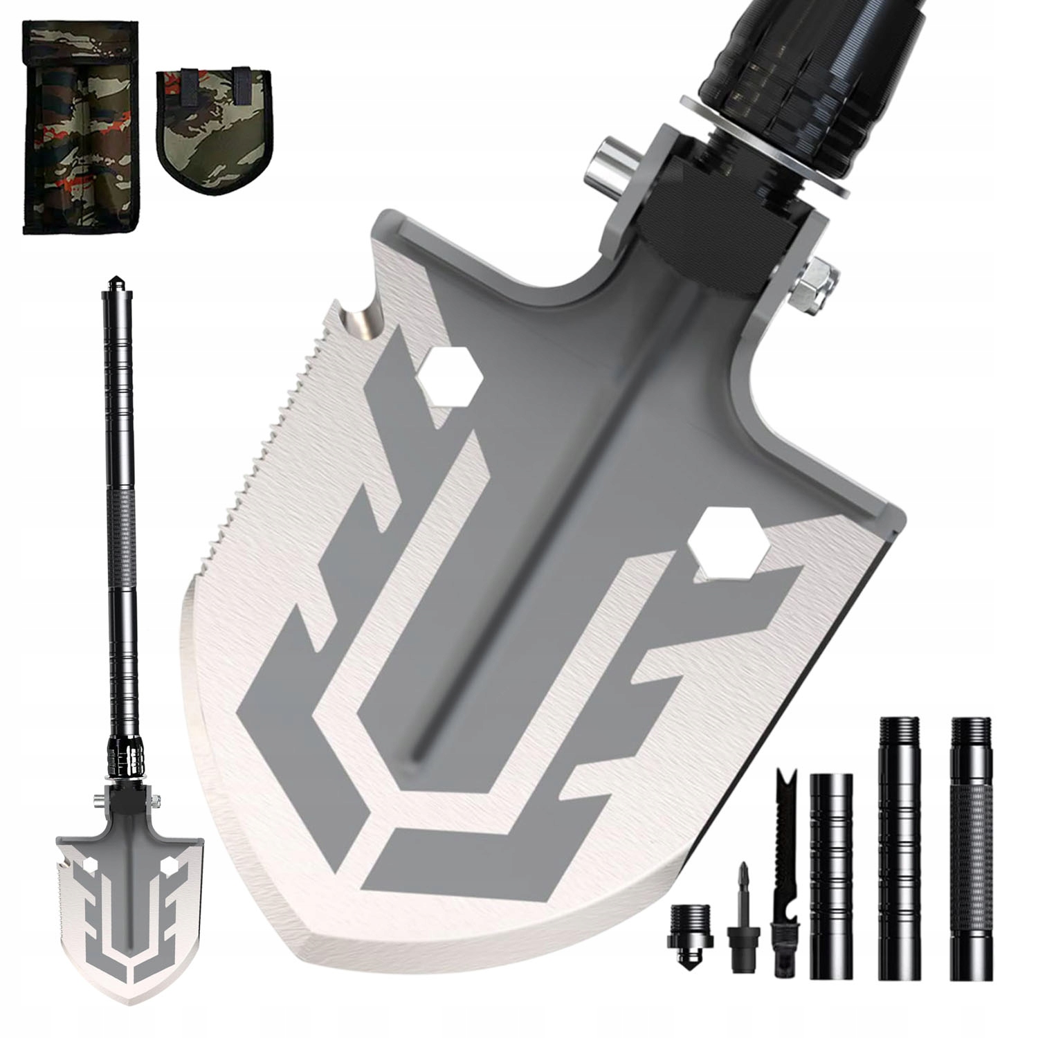 Wojskowa Saperka Składana Łopata Kilof Piła Survivalowa Taktyczna 67cm