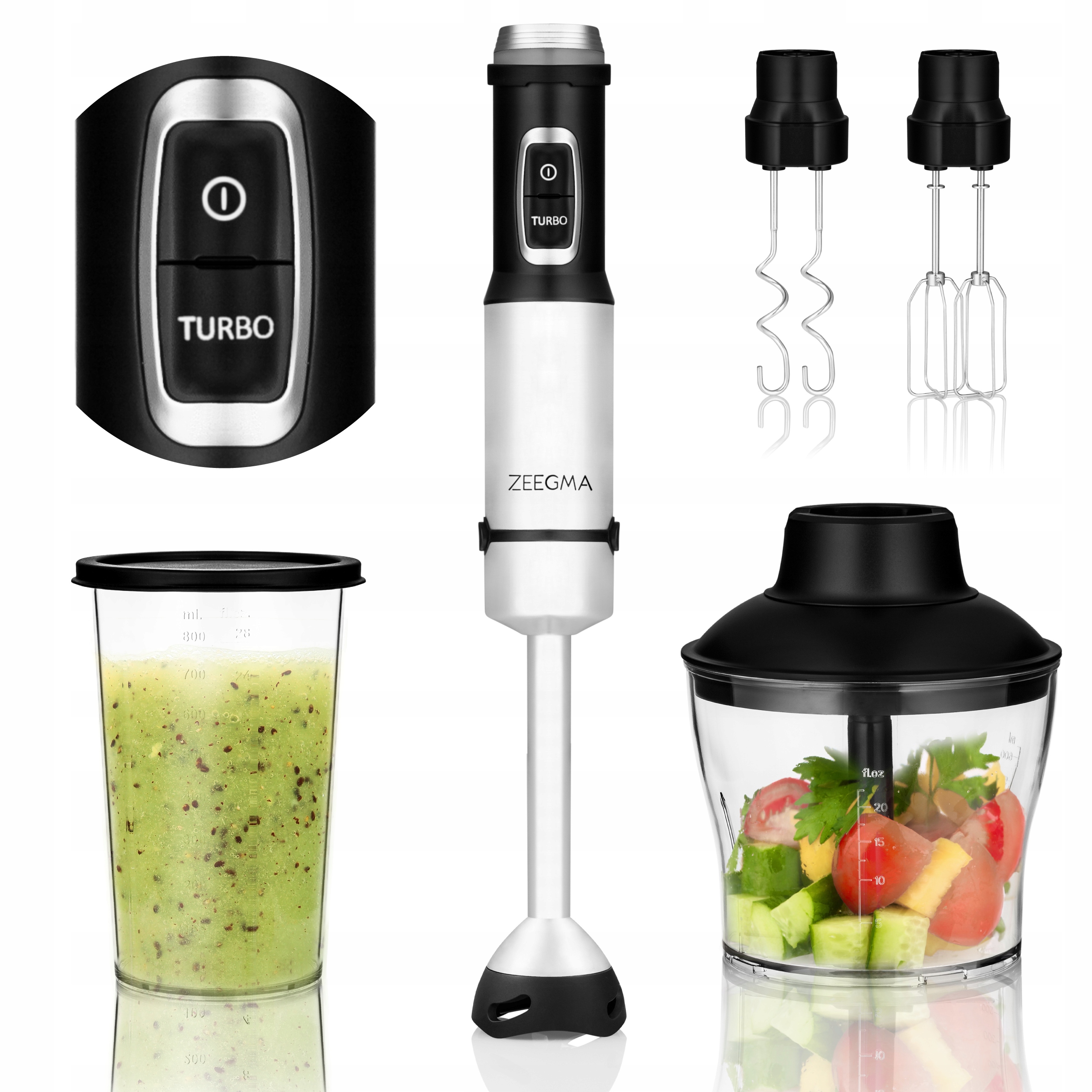 Blender ręczny Zeegma Handy Chef 1500 W czarny