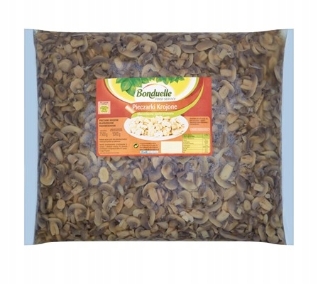 Bonduelle Žampiony krájené blanšírované pasterizované 7,5 kg
