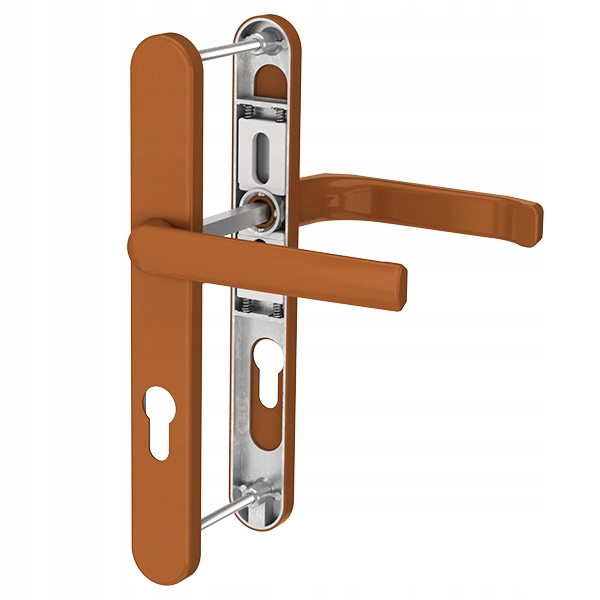 Klika na dveře pod roletu Saturn 32 Ral 8003 hnědá, oválný štítek L92