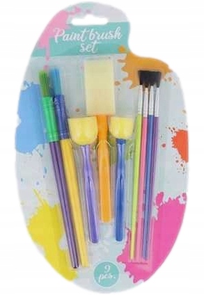 Zestaw pędzli 9 elementów