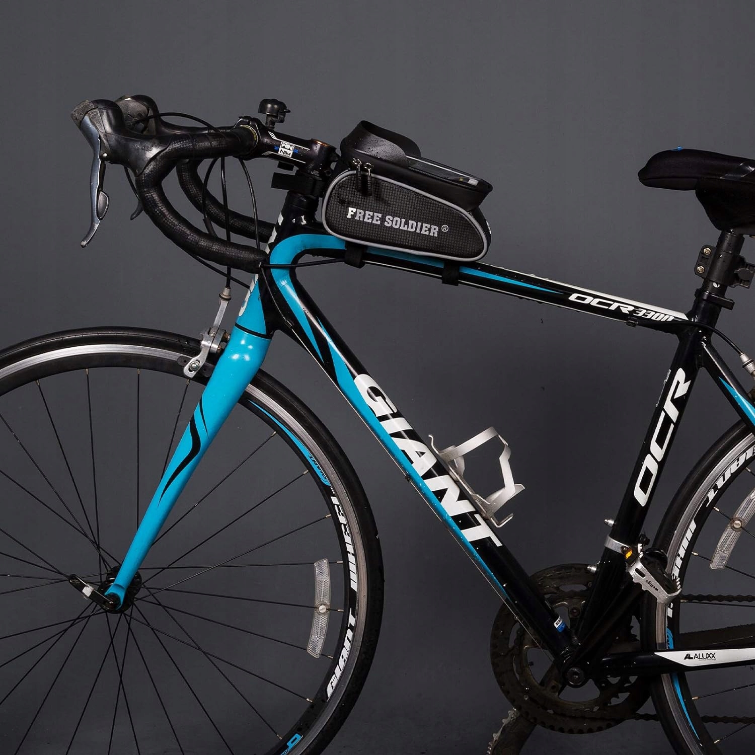 DUŻA SAKWA NA ROWER TORBA UCHWYT CASE ETUI NA TELEFON DOTYKOWA POKROWIEC Pojemność 1 l