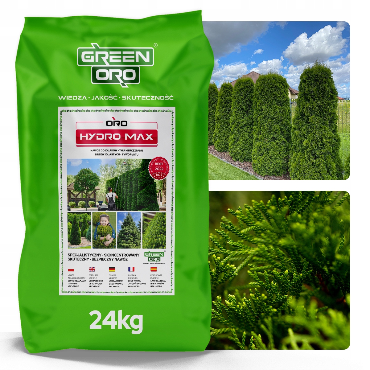 Nawóz do Tui iglaków Tuja Cis Działa 120dni 25kg