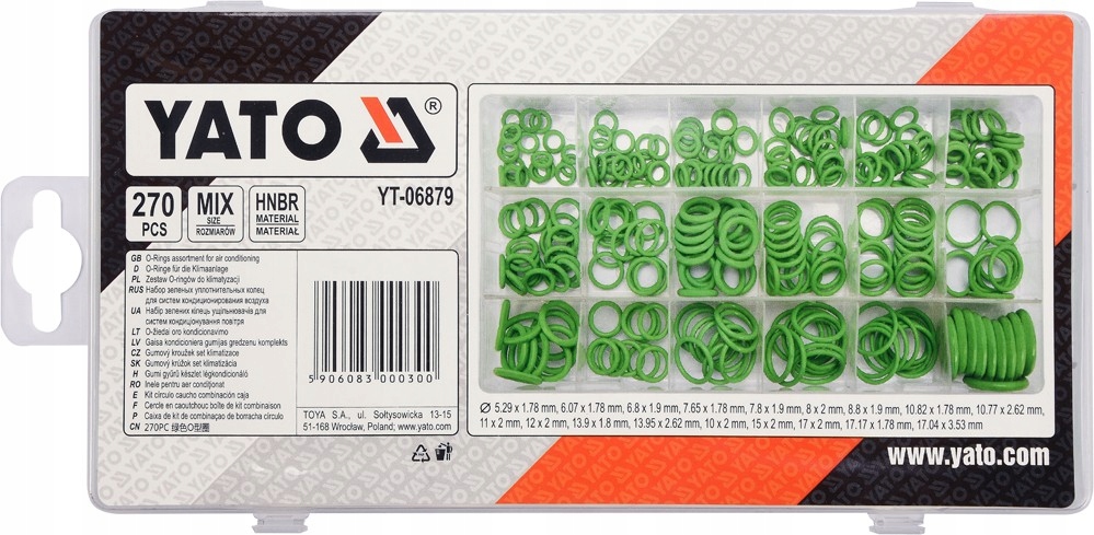

Yato Oringi Do Klimatyzacji Hnbr Kpl YT-06879