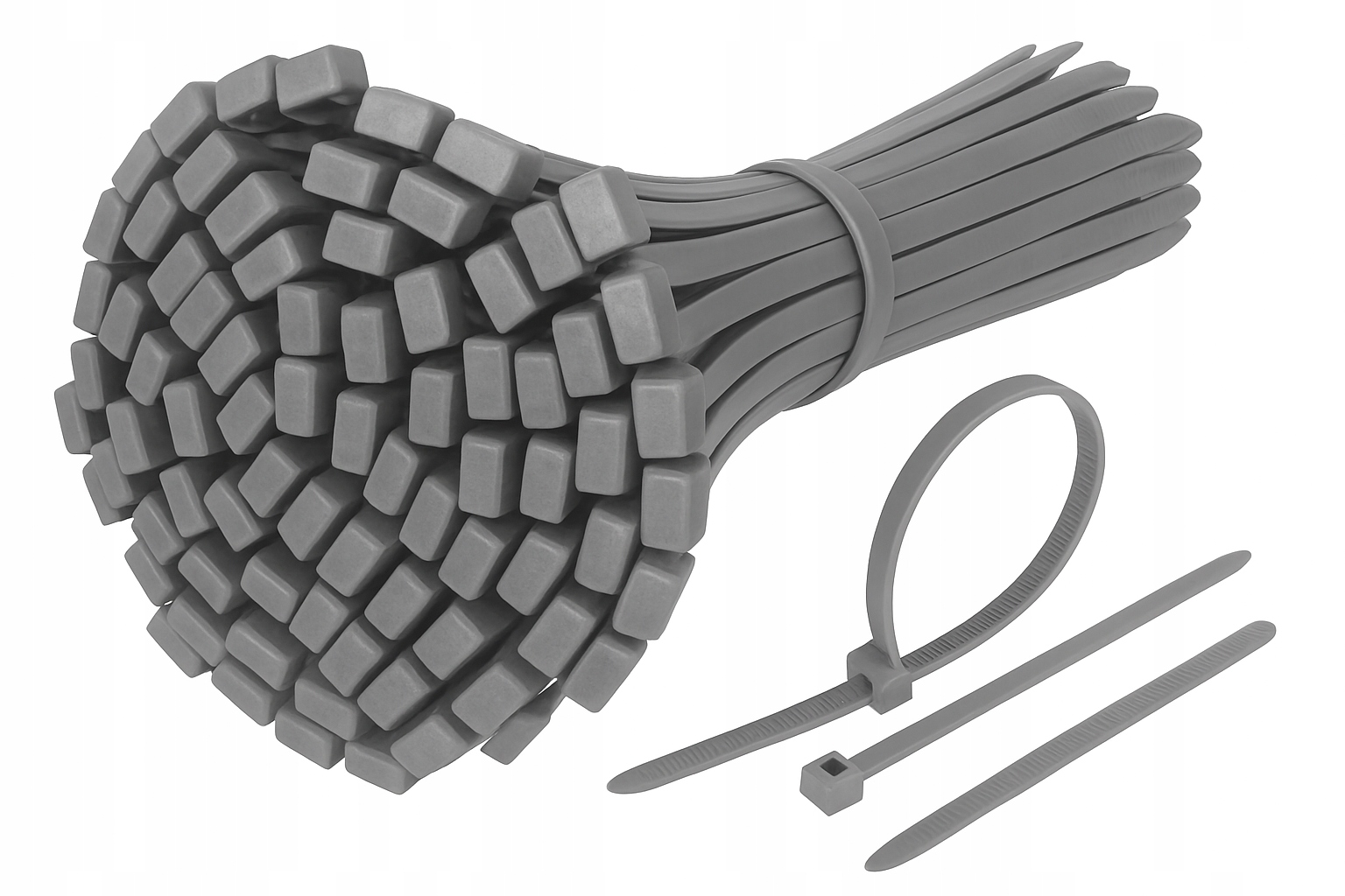 Opaski Zaciskowe Opaski Kablowe Trytytki Trytki Szare 4,8x200mm 100szt