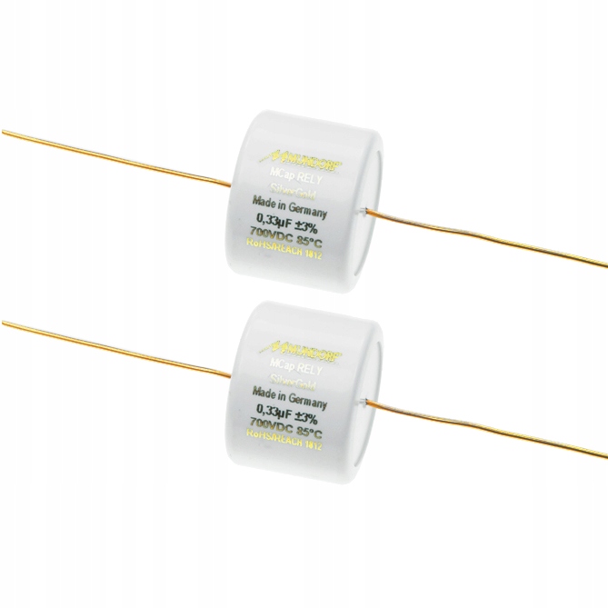 Kondenzátor Mcap Rely SilverGold 0,33uF, 330nF 700V Mundorf 2 ks pár