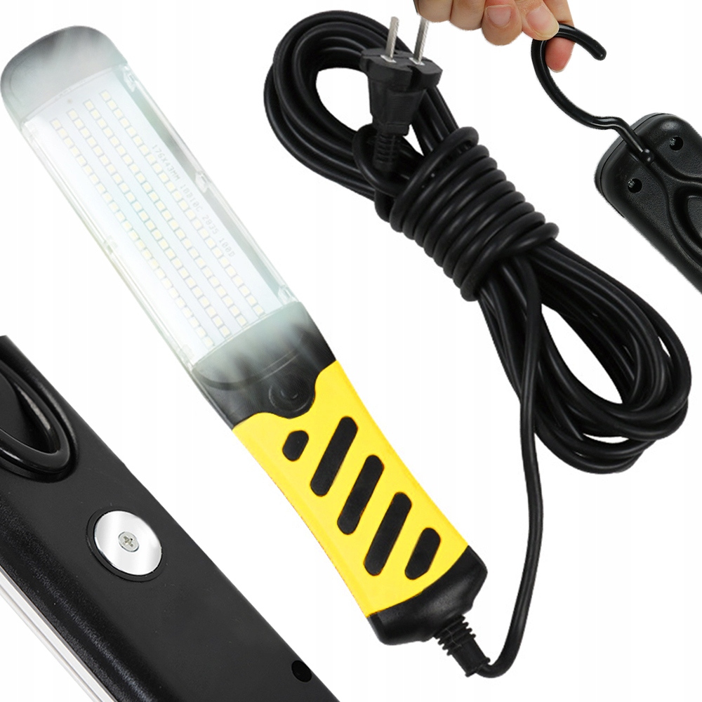 

Warsztatowa Lampa Led Latarka Magnes Hak 120 Led