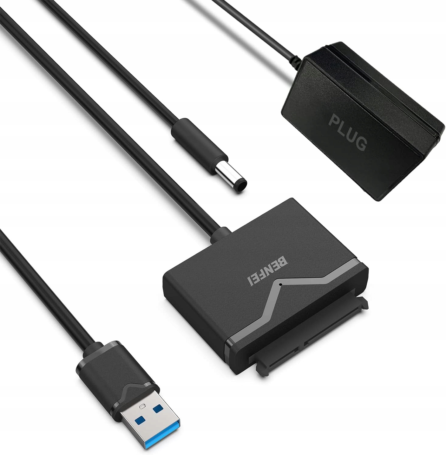 Benfei Sata kabel na Usb 3.0, adaptér pevného disku Hdd Ssd
