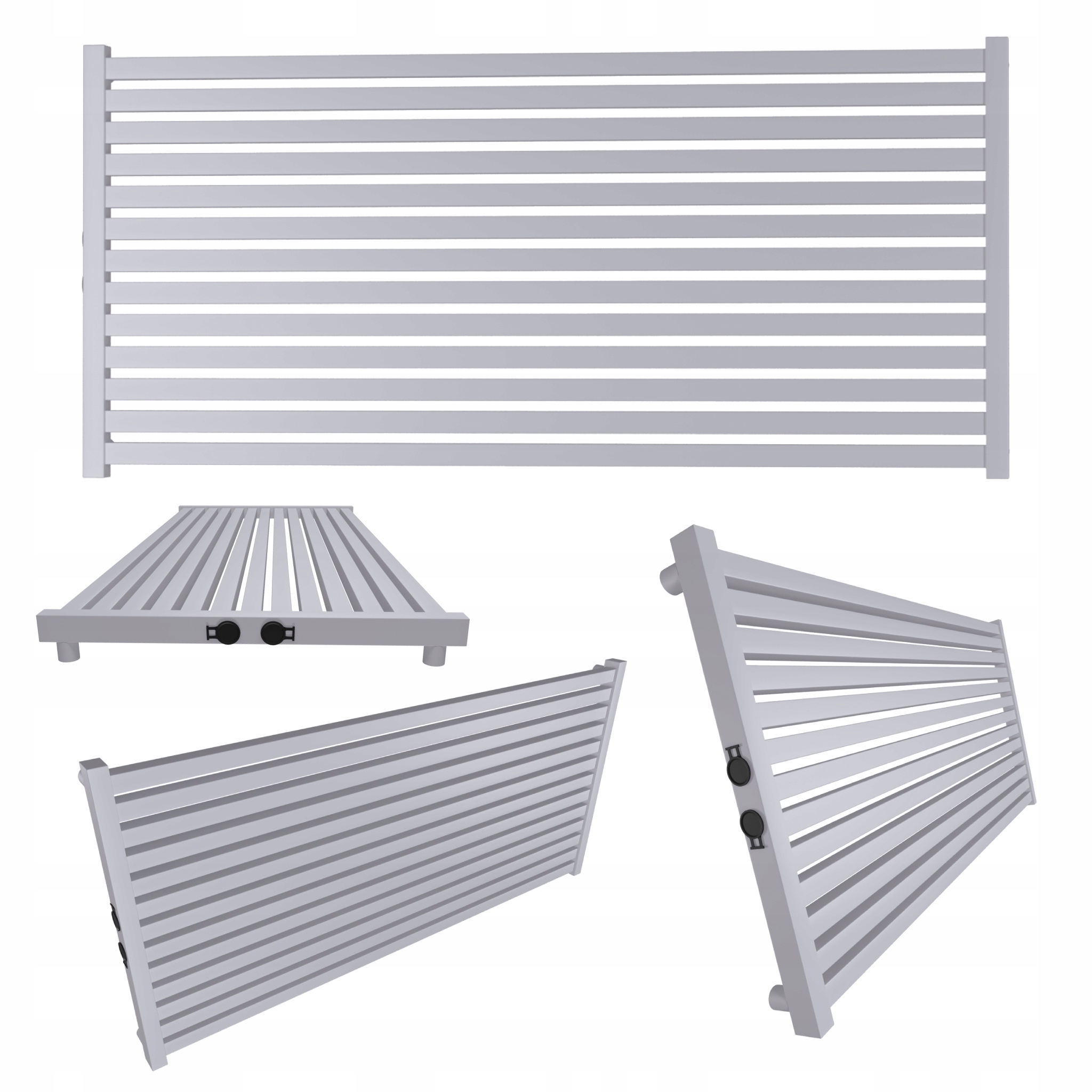 Dekorativní radiátor úrovně Radiator 160x61 Šedá Struktura