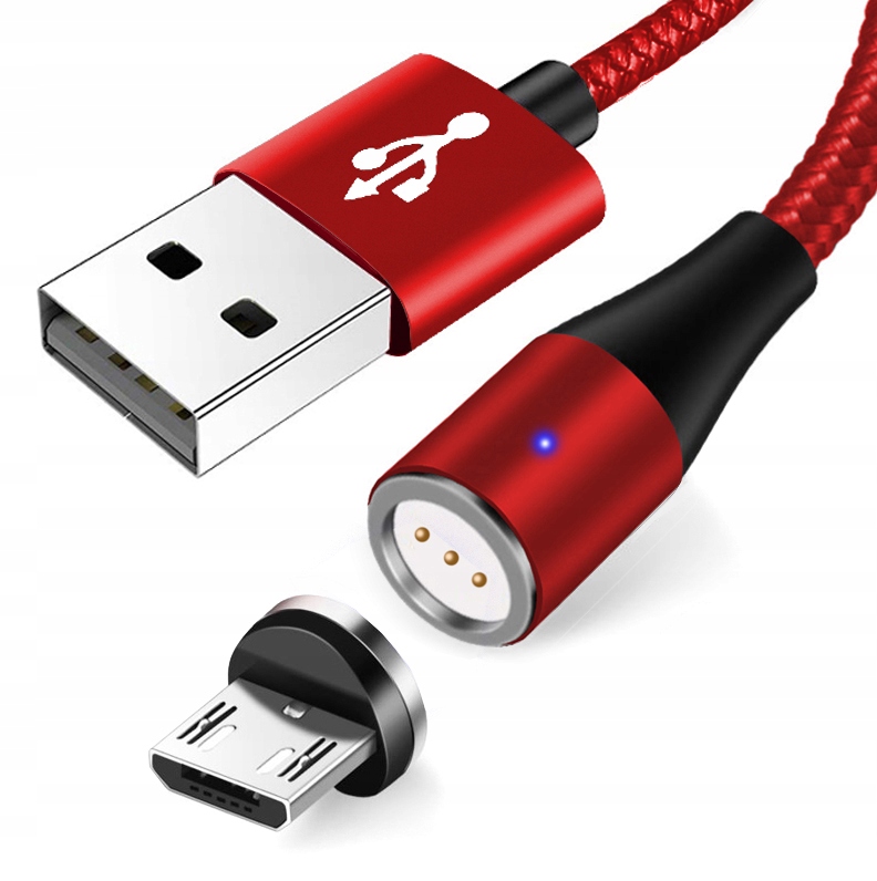 KABEL MAGNETYCZNY 2M MICRO USB ŁADOWANIE 5A + DANE