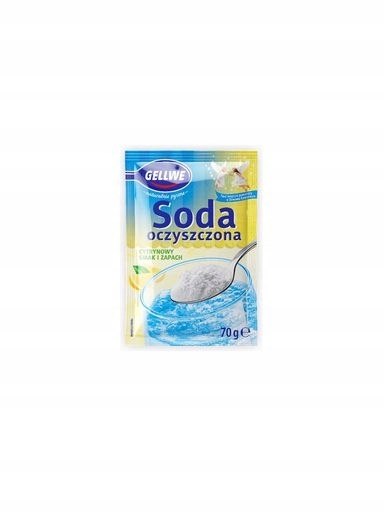 Levně Gellwe Jedlá soda s citronovou příchutí a vůní 70 g