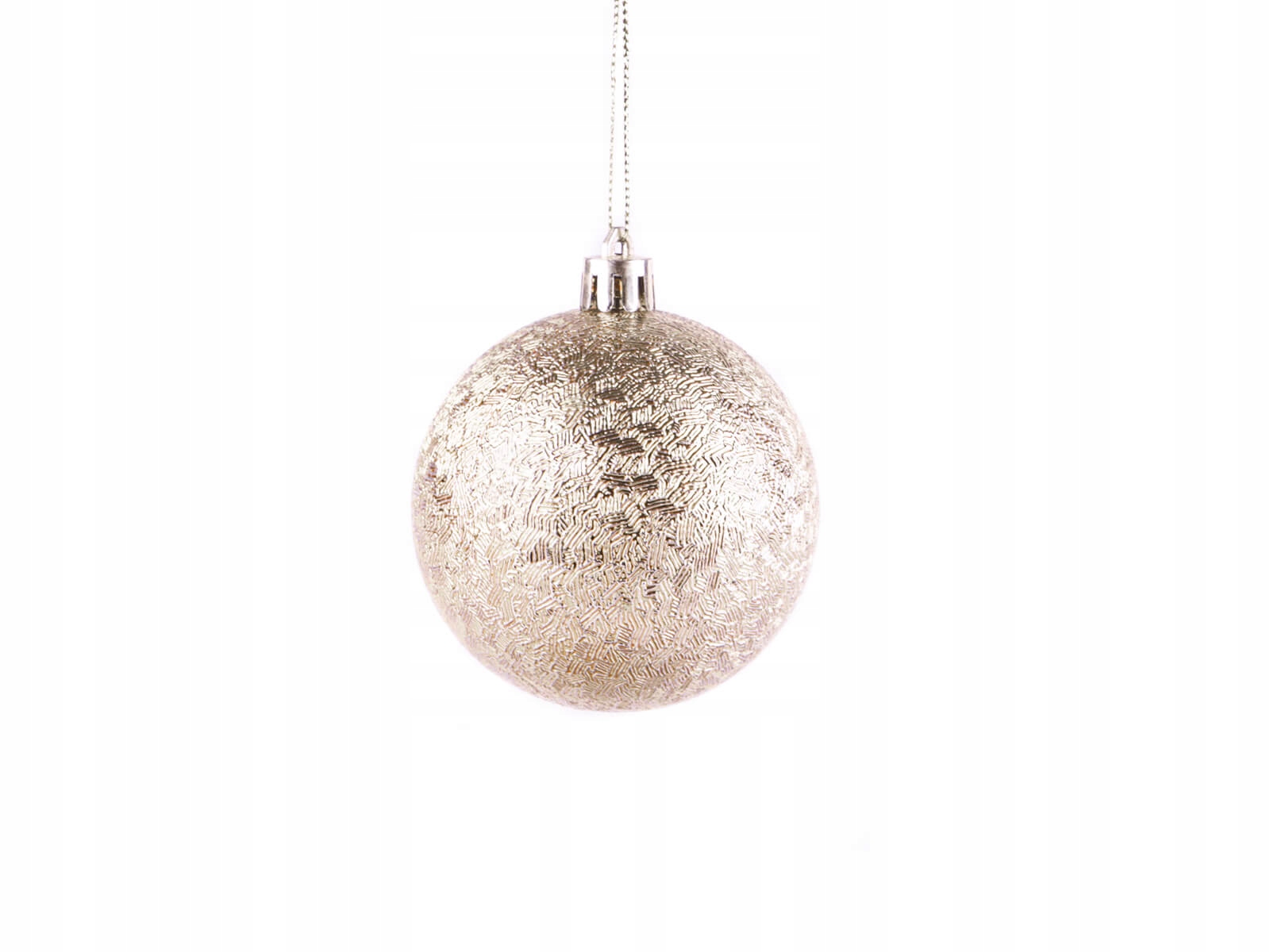 

Bombki na choinkę bladoróżowe 8cm 6szt.