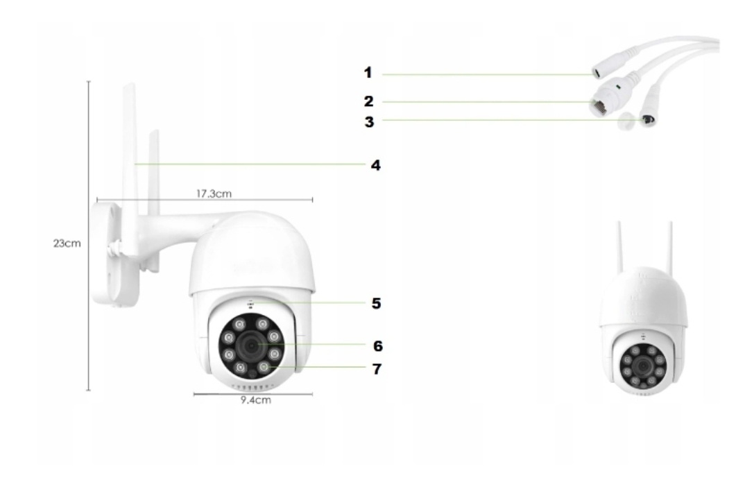 MOCNA KAMERA OBROTOWA JAKOŚĆ WIFI 4xZOOM FULLHD Model AC04
